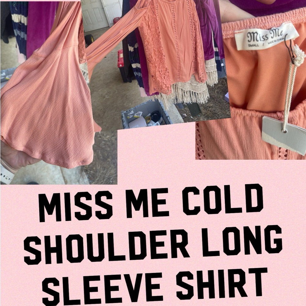 Miss Me cold shoulder top size medium!